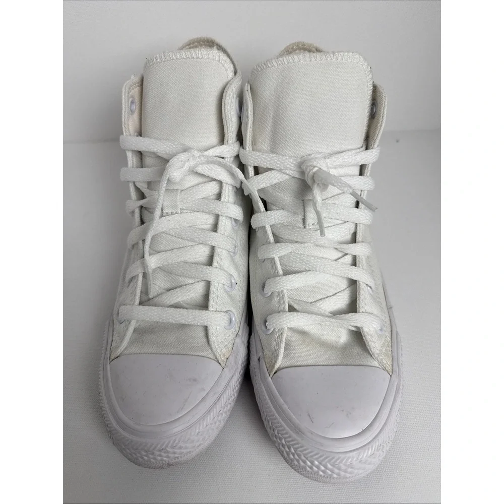 CONVERSE Chuck Taylor ALL STAR HIGH TOP MONOCHROME WHITE UNISEX (1U646F) M6/W8 - Picture 2 of 15